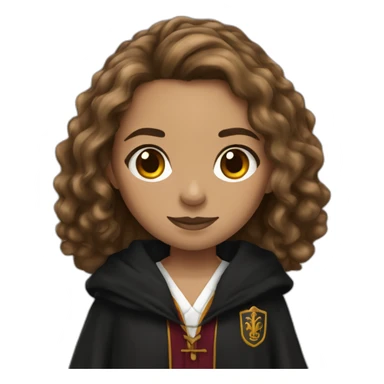 Hermione granger with robe sticker