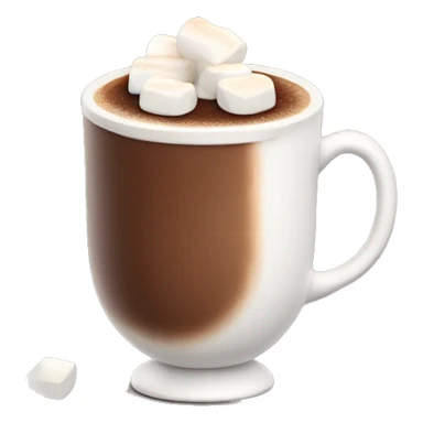 Hot coco with marshmallows  sticker