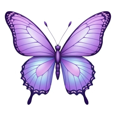 light purple butterfly sticker