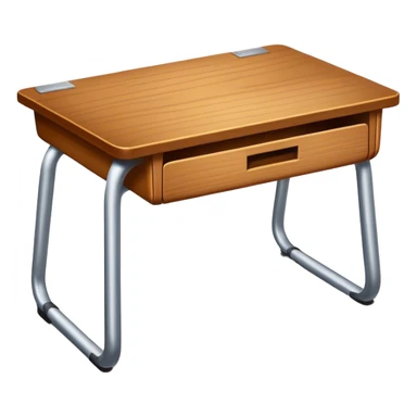 Wooden school desk sticker