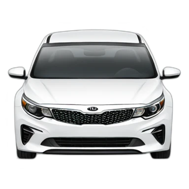 White Kia Optima sticker