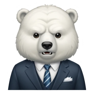 Oso polar millonario bravo sticker