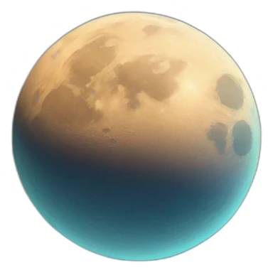 Moon falling on earth sticker