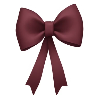 Burgundy bow sticker