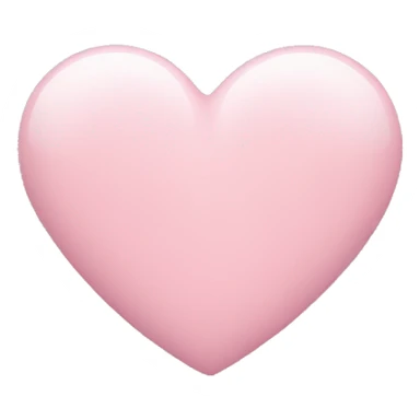Very light pink heart sticker