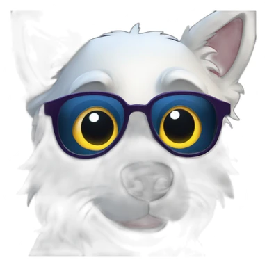 Loup qui brille dans la nuit sticker