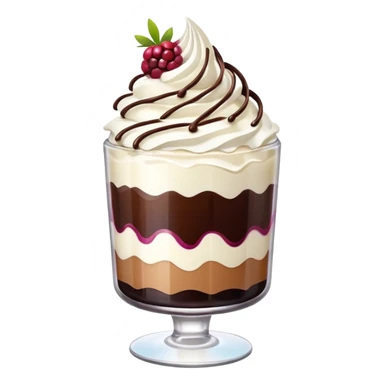 dessert in a glass sticker