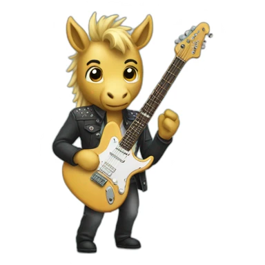 licorn guitarist sticker