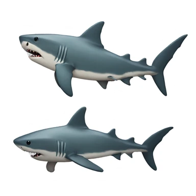 nonchalant dreadhead shark sticker