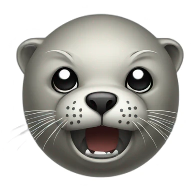 seal angry sticker