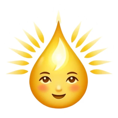 A glimmer like a ray of sunlight. sticker