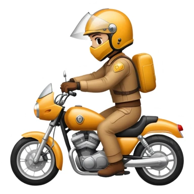Person on motorcycle  sticker