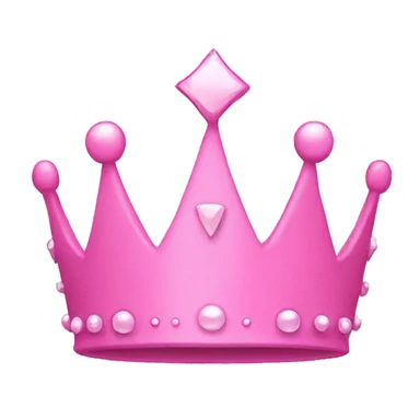 Pink princess crown sticker