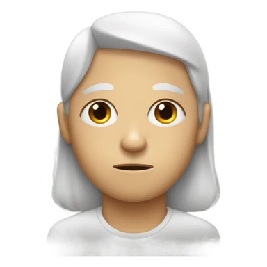 Tired with eye bags sticker