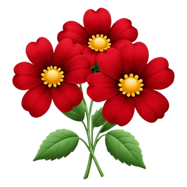 really dark red flowers sticker