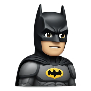 batman in pixels sticker