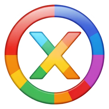 A rainbow swast sticker