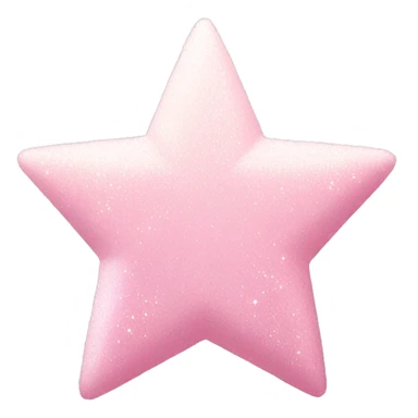 pale pink star sparkle sticker