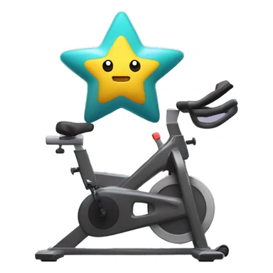 staryu on a stationary bike sticker