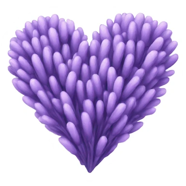 lavender heart sticker