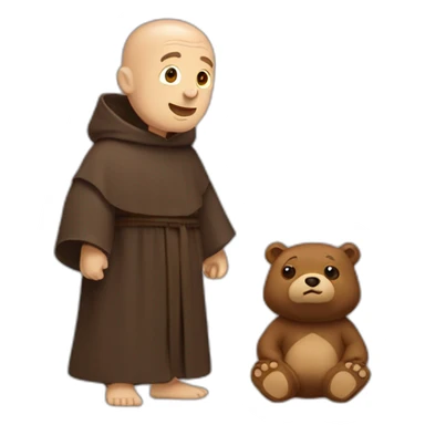 friar with bear sticker