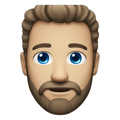 Man-bearded blue eyes sticker