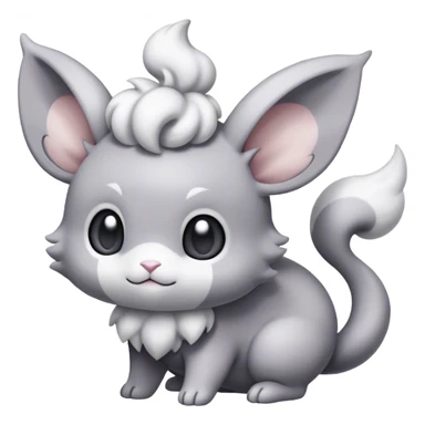 Minccino-Espurr-Cinccino-creature-hybrid sticker