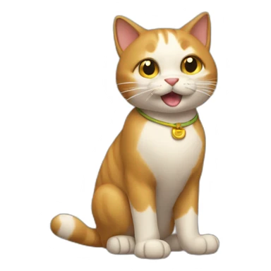 gato jugando sticker