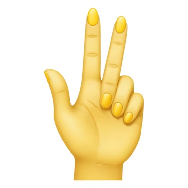hand but only the index finger pointing up, other fingers closed yellow emoji style  sticker