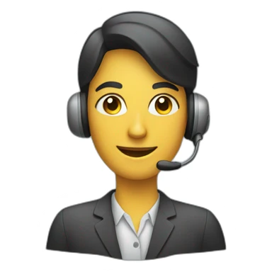 customer service agent sticker