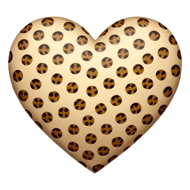 cuore leopardato sticker