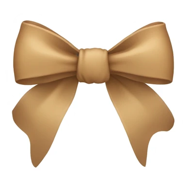  Tan bow sticker