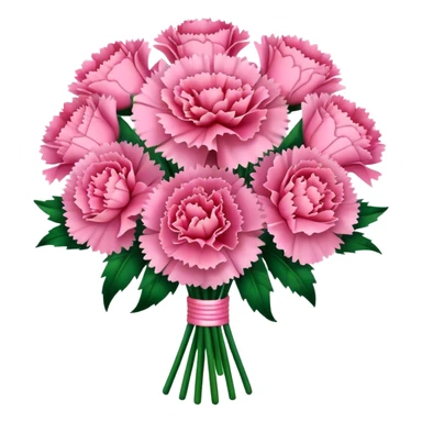 pink carnation bouquet sticker