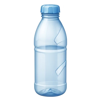 empty water bottle
 sticker
