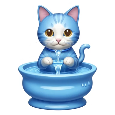cat's water fountain sticker