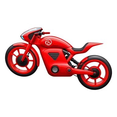 red tron light bike sticker