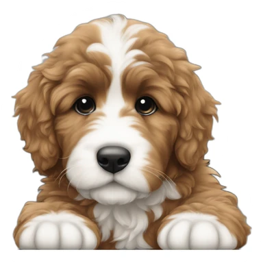 bernedoodle puppy\ sticker