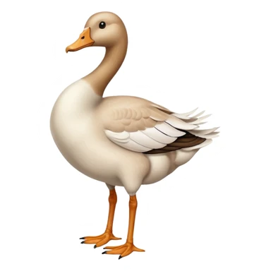 goose with human legs sticker