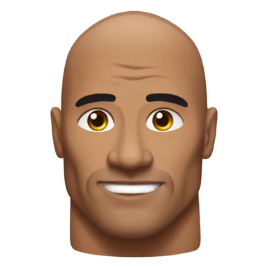 the rock muscle sticker