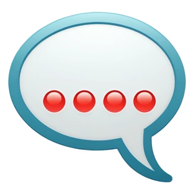 Speech bubble with three dots inside sticker