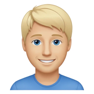Kian Egan blonde hair, blue eyes sticker