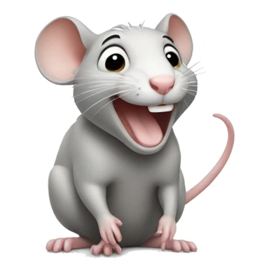 happy rat sticker