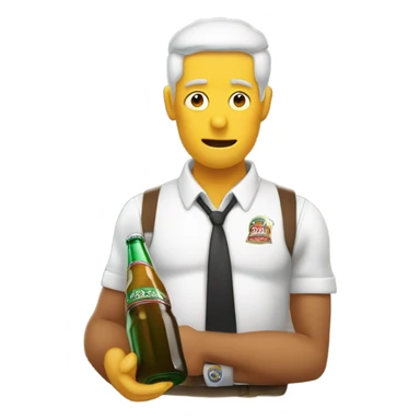 vagabundo tomando cerveza sticker