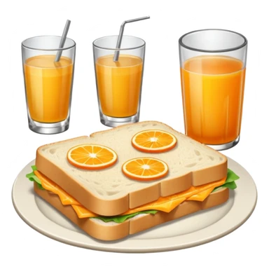 picnic sandwiche and juice sticker