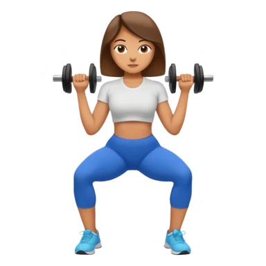 girl working out glutes shirt on sticker
