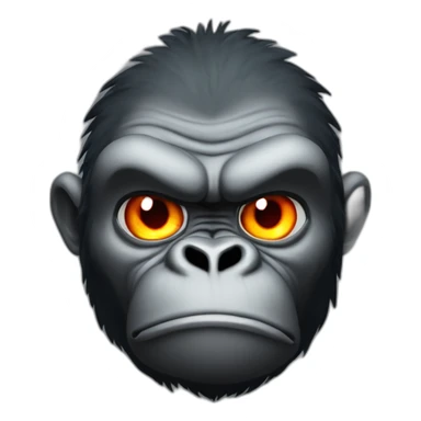 Angry Gorilla fire eyes sticker