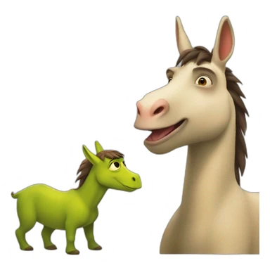La dragona y burro shrek sticker