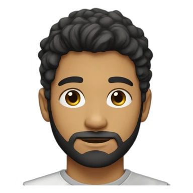 25 year old male with olive skin and dark hair and dark scruffy beard sticker