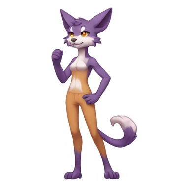Anthro Sona Fakemon Full Body sticker