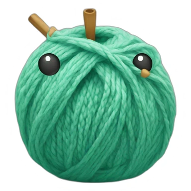 Knitting yarn sticker